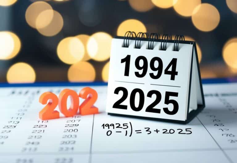 Quem nasceu em 1994 tem quantos anos em 2025?