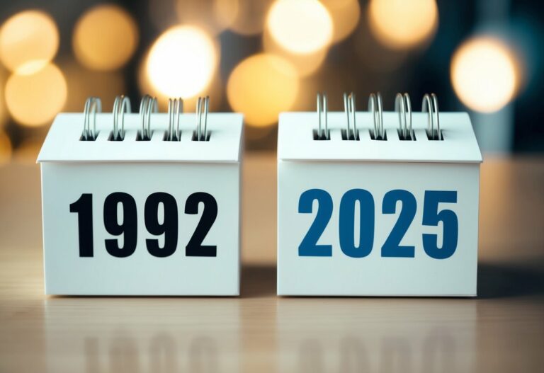 Quem nasceu em 1992 tem quantos anos em 2025?