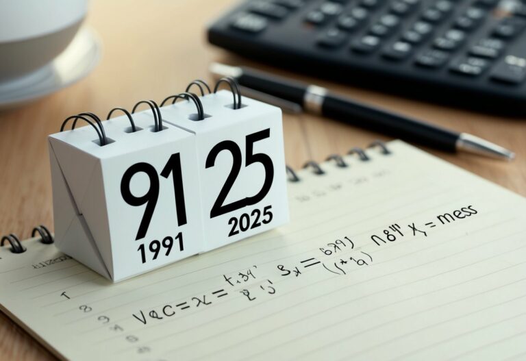 Quem nasceu em 1991 tem quantos anos em 2025?