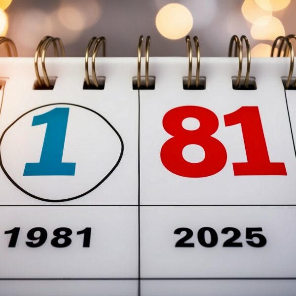 Quem nasceu em 1981 tem quantos anos em 2025?