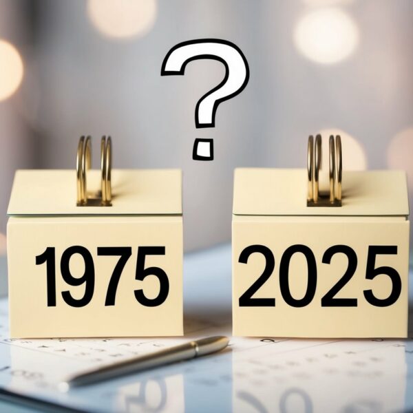 Quem nasceu em 1975 tem quantos anos em 2025?